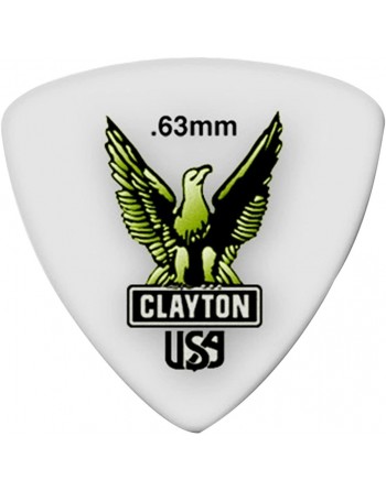 Clayton Acetal rounded triangle plectrum 0.63 mm