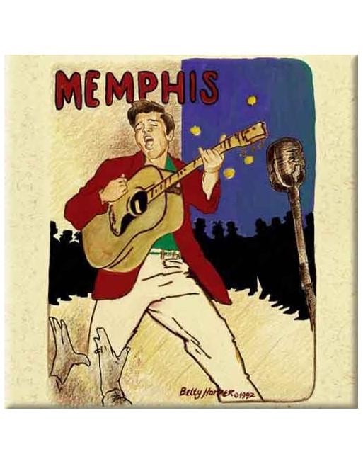 Elvis Presley - Memphis - Koelkast magneet