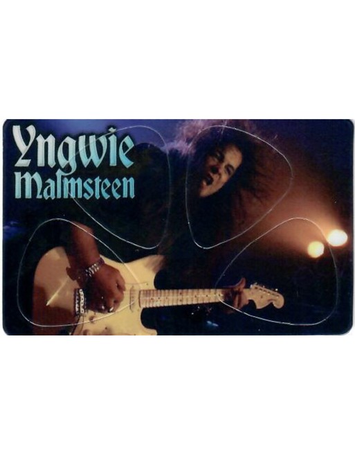 Yngwie Malmsteen Pikcard met 4 plectrums